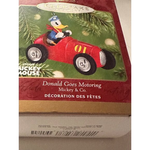 Hallmark Keepsake Ornament Donald Goes Motoring Mickey & Co. Holiday Decoration - Picture 3 of 6
